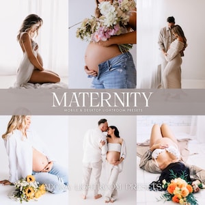 Maternity Lightroom Presets: Mobile & Desktop, Mom Blogger (Digital Download)