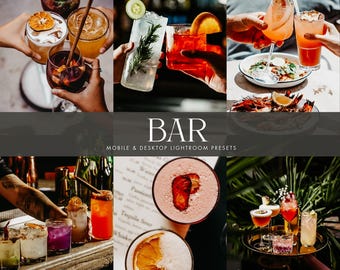 Ajustes preestablecidos de Lightroom para cócteles: Bebidas con carácter, fotografía de alimentos (móvil y ordenador)