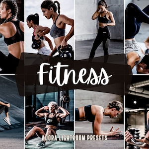 10 FITNESS PRESETS, Mobile Lightroom Presets, Sport Presets, Gym Presets, Moody Workout Indoor Presets, Instagram Presets, Desktop Presets