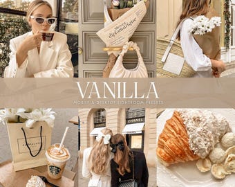 10 Natural Presets Lightroom, Cream Mobile Presets, Blogger Presets, Boho Presets, Beige Presets, Instagram Presets, Vanilla Presets