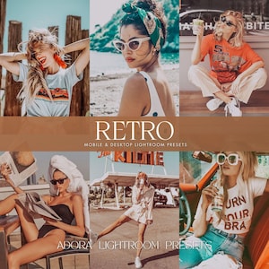 10 Retro Mobile Lightroom Presets, 70s Presets, Aesthetic Presets, Vintage Presets,  Blogger Presets, Analog Presets, Instagram Presets