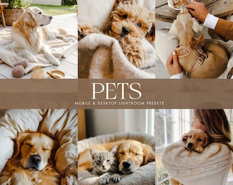 10 Presets Lightroom, Dog Presets, Bright Presets, Animal Presets, Clean Presets, Indoor Outdoor Presets, Pet Filters, Pets Photography
