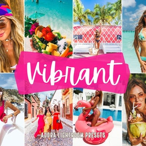 10 Vibrant Lightroom Mobile Presets, Color Pop Blogger Presets, Instagram Presets, Summer Presets, Travel Presets, Desktop Presets, Vsco