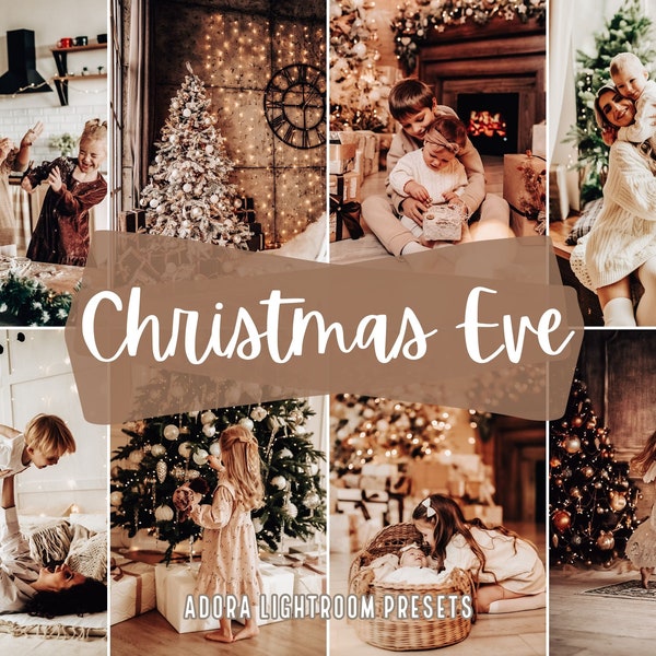 10 Christmas Eve Lightroom Mobile Presets, Instagram Presets, Warm Family Presets, Holiday Presets, Winter Blogger Presets, Deskop Presets