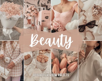 10 Beauty Lightroom-Voreinstellungen, Instagram-Voreinstellungen, Mobil- und Desktop-Voreinstellungen, rosa Pastell-Voreinstellungen, Influencer-Voreinstellungen, Bright Blogger-Voreinstellungen