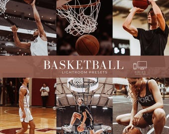 10 basketbal-presets voor Lightroom, presets voor sportfotografie, sfeervolle sportpresets, fotofilters voor atleten, voor mobiel en desktop