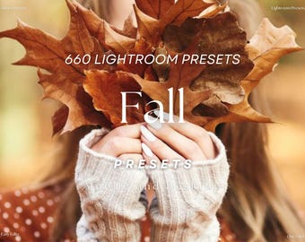 660 Fall Presets Bundle, Autumn Presets, Halloween Presets, Bundle Presets for Instagram, Mobile and Desktop Presets, Outdoor Fall Presets