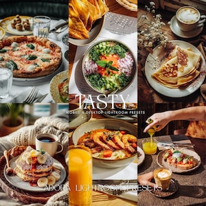 10 Tasty Lightroom-presets Mobiel, Food Blogger-presets Lightroom, Instagram-presets, Vibrant Food-presets, Bar-presets, Bright Food-presets