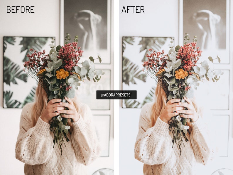 Airy Lightroom Presets Mobile, Light Bright Presets, Blogger Presets, Mobile Presets, Instagram Presets, Indoor Home Presets, Vsco Presets Bild 3