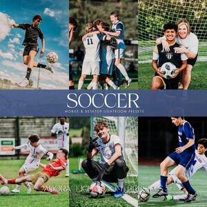 10 ajustes preestablecidos de fútbol para móvil, ajustes preestablecidos de fútbol, ajustes preestablecidos de juegos deportivos, ajustes preestablecidos de fútbol, filtros deportivos, ajustes preestablecidos de exteriores, filtros para el día del partido