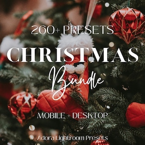 280 Holiday Christmas Bundle Lightroom Presets, Bright Family Festive Presets, Mobile & Desktop Presets, Warm Cozy  Christmas Presets