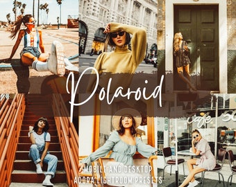 10 Polaroid Lightroom Mobile Presets, Analog Presets, Film Presets, Vintage Blogger Presets, Retro Aesthetic Desktop Presets, Instagram