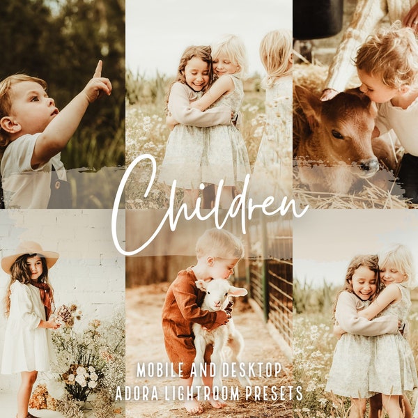 10 Children Mobile Presets Lightroom, Outdoor Family Presets, Bright Baby Presets, Instagram Presets, Nature Presets, Desktop Presets, Vsco