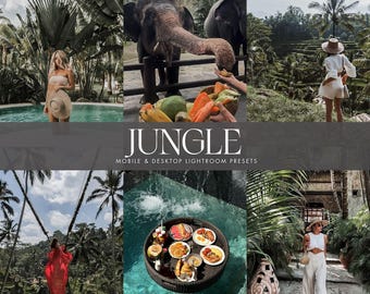 10 Bali Preset Lightroom, Travel Blogger Presets, Jungle Presets, Influencer Presets, Moody Green Presets, Nature Presets, Mobile & Desktop