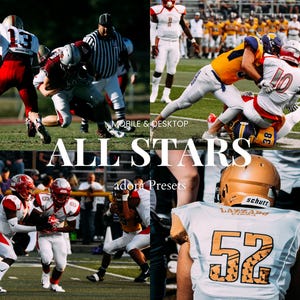 American Football Lightroom Presets: Sports Photography Filter (Mobile & Desktop)