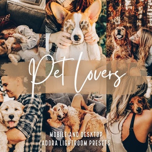 10 Pet Lovers Presets Lightroom, Dog Mobile Presets, Bright Pet Presets, Light Airy Presets, Animal Presets, Dog Blogger Preset, Cat Presets