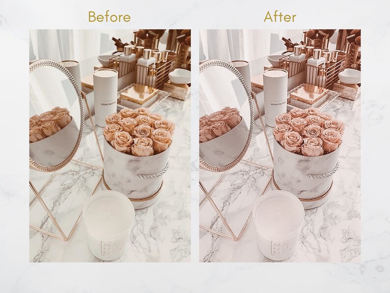 Mobile LIGHTROOM Presets Rose Gold Preset Rose Presets Etsy