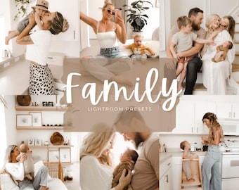 10 Lightroom-Presets für Familien, Presets für Familienfotografie, Presets für Mutterschaft, Presets für Neugeborene, Warme und neutrale Filter für Mobilgeräte und Desktop-Computer