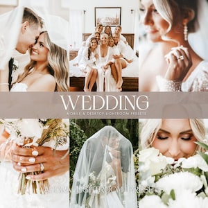 10 Hochzeit Lightroom Presets Mobile, helle Hochzeit Presets, natürliches Licht Preses, Outdoor Hochzeit Presets, luftige Presets, Paar Presets