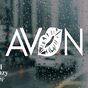 Avon-Auto-Aufkleber | Avon Rips-Vinyl-Aufkleber | avon Vertreter | avon Verkäufer | Brandmalerei Aufkleber | Fahrzeug Aufkleber