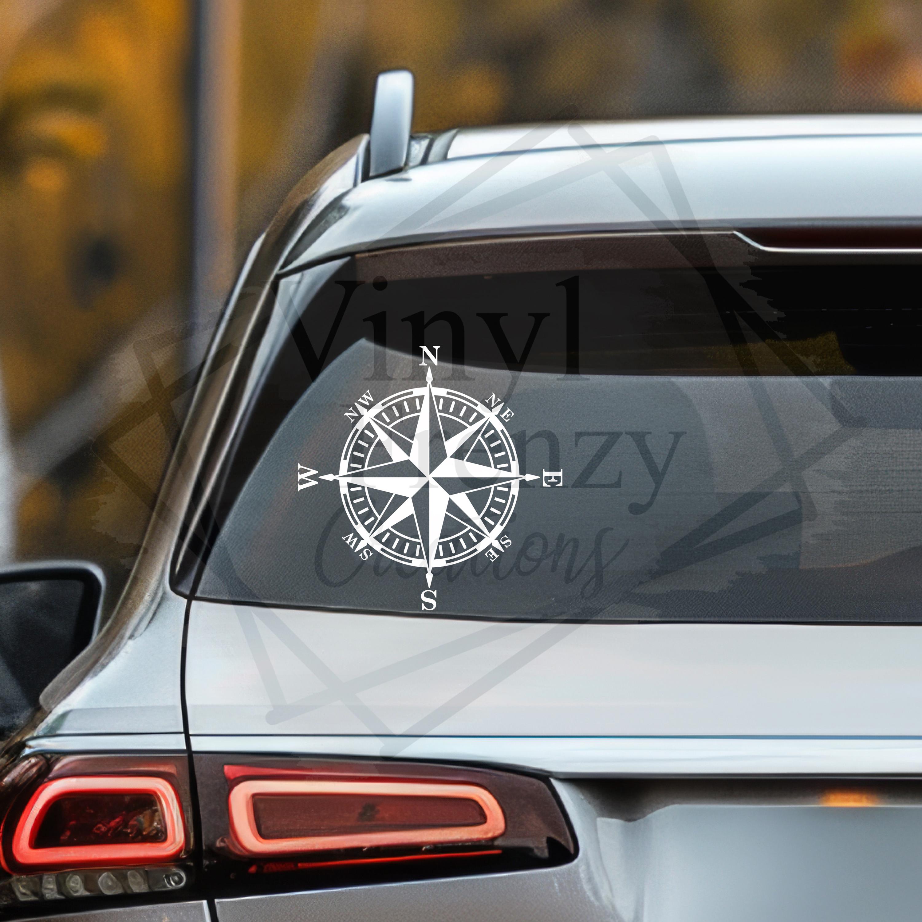 Compass Rose Vinyl Decal, Weatherproof Sticker for Car, Laptop - Etsy