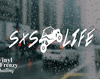 S x S life side by side life vinyl decal atv utv | vehicle decal | vinyl decal | outdoor use