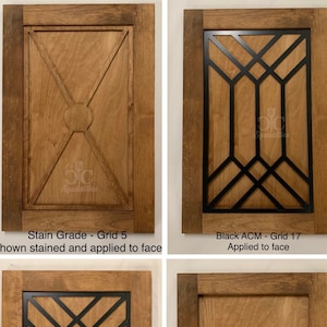CUSTOM MULLION INSERTS- up to 16&quot;w X 32&quot;h - Drop in Kitchen Cabinet Doors - Glass or Flat Panel - Insert or Overlay