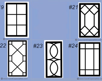 CUSTOM MULLION INSERTS - Kitchen Cabinet Doors - up to 16"w X 32"h - Glass or Flat Panel - Insert or Overlay
