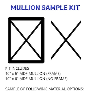 Mullion Sample Kit FREE & FAST Shipping Material Samples - Etsy