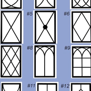 CUSTOM MULLION INSERTS up to 16"w X 32"h - Glass or Flat Panel - Insert or Overlay - Windows - Mirrors - Kitchen Cabinet Doors - More