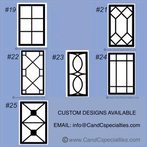 KITCHEN MULLION INSERTS Cabinet Doors up to 16w X 32h Glass or Flat Panel Insert or Overlay image 3