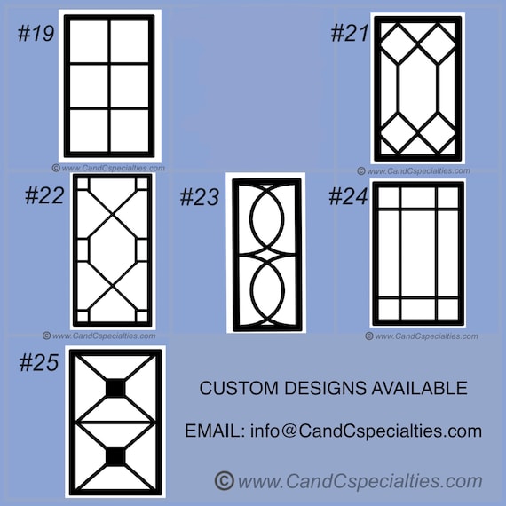 CUSTOM MULLION INSERTS Kitchen Cabinet Doors up to 16w X 32h Glass or Flat  Panel Insert or Overlay 