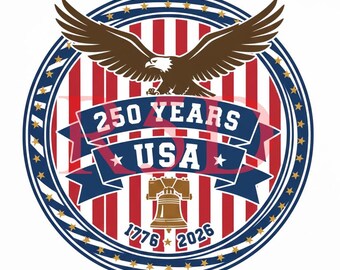 250th Anniversary USA Design – Patriotic (svg, png, jpg) Digital File