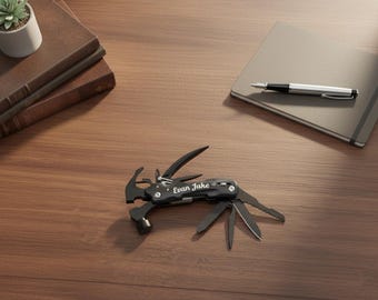 Engraved Hammer Multi Tool, Gift for Dad, Handyman, Camping Tool
