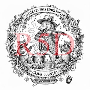 Laissez Les Bons Temps Rouler, Cajun Country, Pelican, Louisiana Mardi Gras File, SVG, PNG, pdf, jpg, Louisiana Design, Armadillo, Música