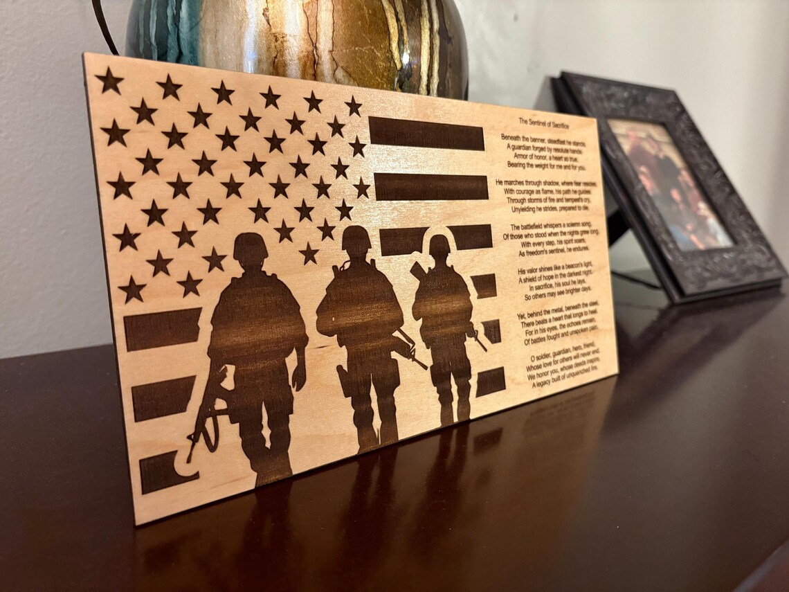 Sentinel Svg Sentinel of Sacrifice Flag, Military Laser Cut Files (svg, Jpg, Png ...