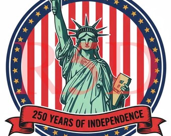 250th Anniversary of America SVG – American Flag Design (Digital File)