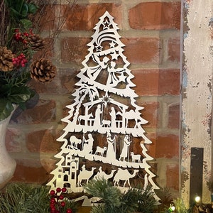 Nativity Christmas Tree - Christmas Decoration - Nativity Scene