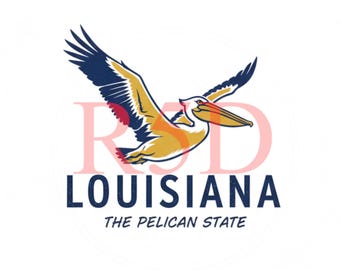 Louisiana Pelican - Fleur De Lis PNG - Digital Download – The Pelican State - Mother's Day - Christmas - Anniversary Gift