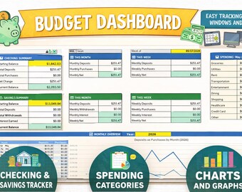 Personal Budget Tracker Pro – Excel Workbook or Google Sheets