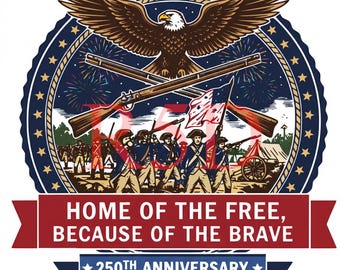 250th Anniversary of America SVG – Patriotic Design (Digital File)