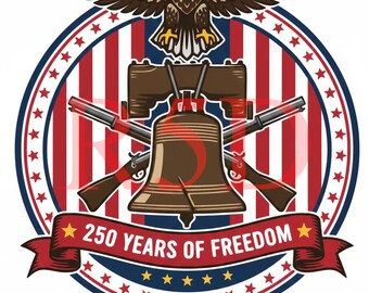 250th Anniversary American Flag Design – Patriotic SVG JPG PNG (Digital File)