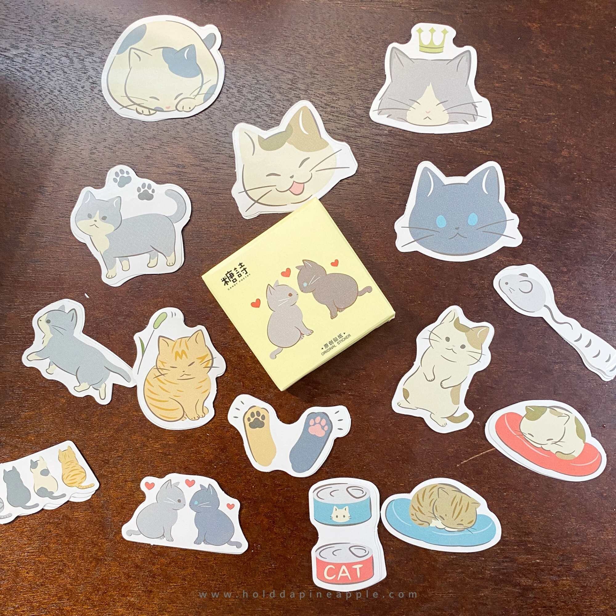 45pcs of Playful Cats Decorative Stickers - Kuru Store