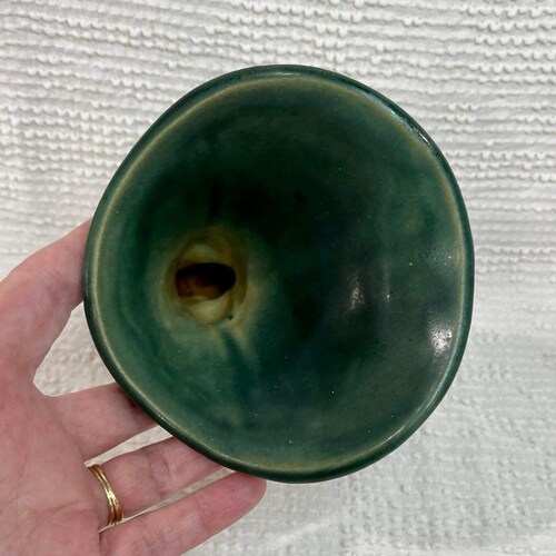 Roseville U.S.A. Zephyr Lily Green Cornucopia, Pottery Vase shops Planter