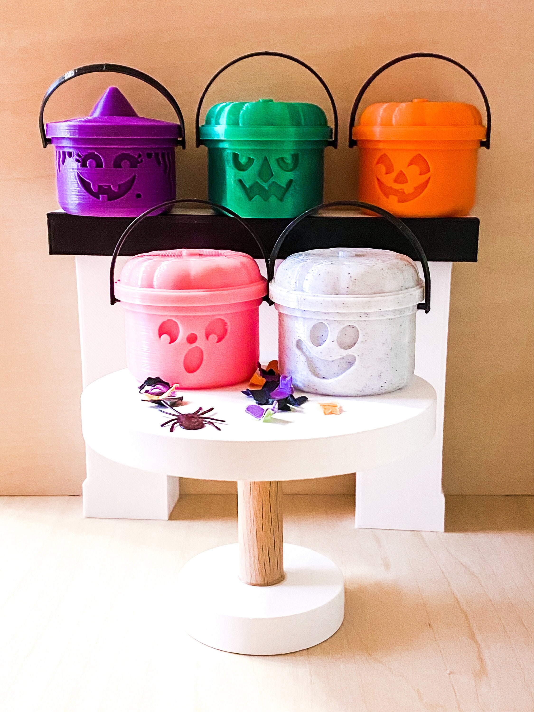 Trick or Treat Mini Buckets, Witch Bucket, Goblin Bucket, Pumpkin Buc…