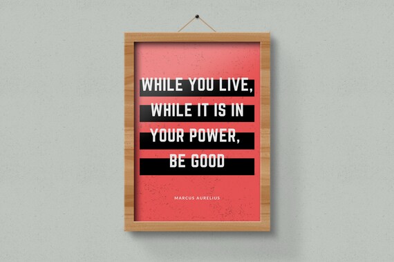 Download Marcus Aurelius Stoic Quote From Meditations Digital | Etsy