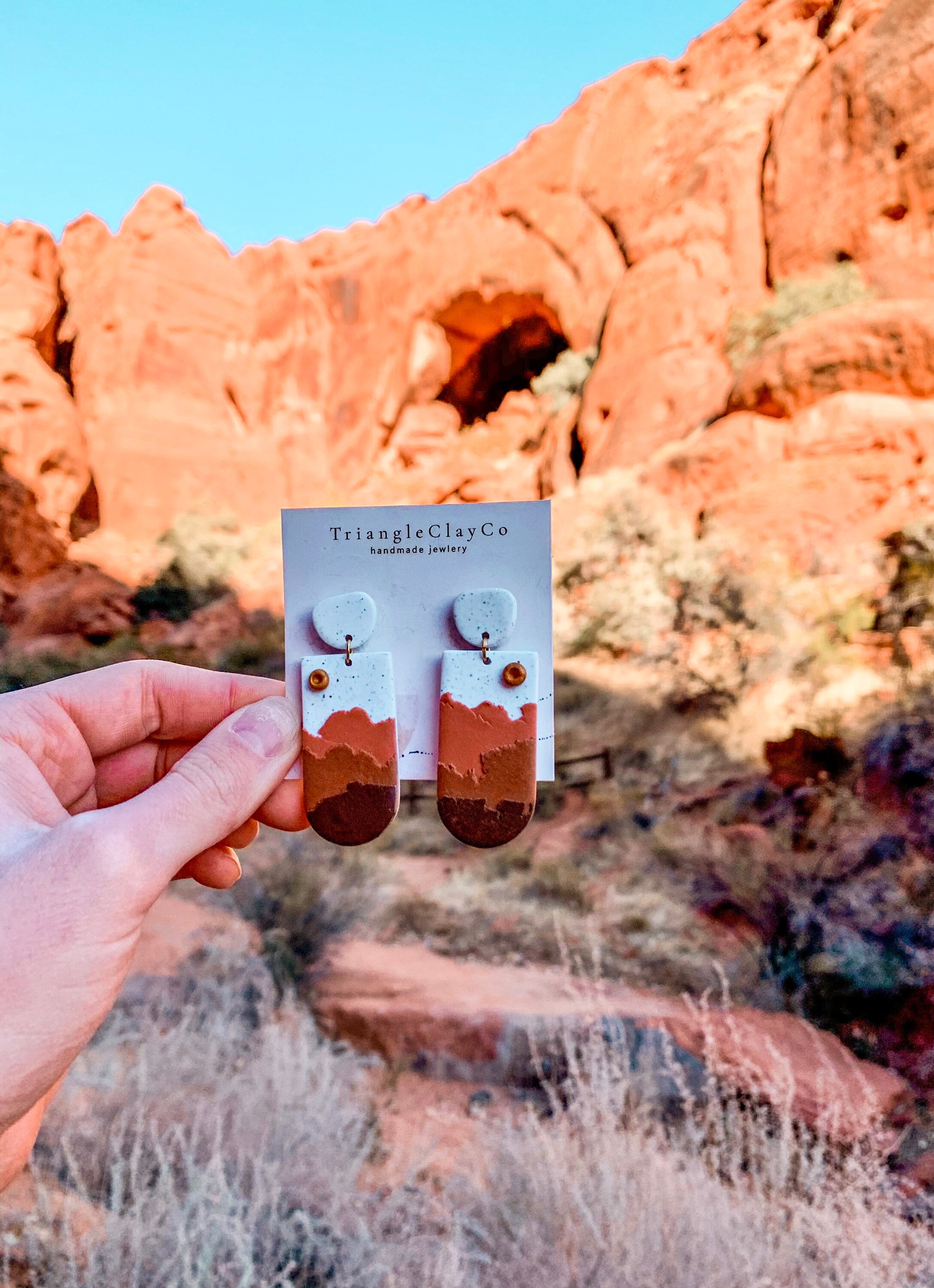 Red rock clay earrings deals