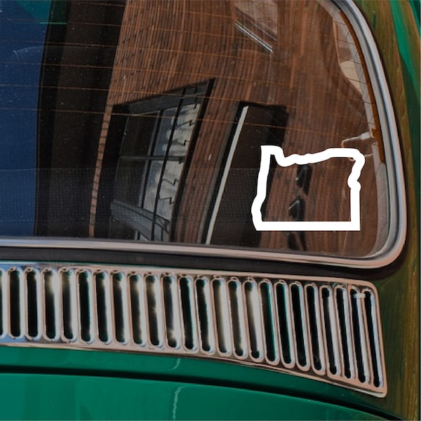 Minimalist State Series Decal – Oregon | Car Sticker OR Outline Oregonian Ducks Beavers Salem Portland Eugene Corvallis Minimalist Pride