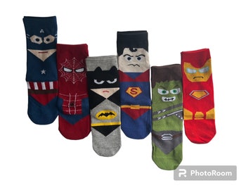 Superhero socks- kids