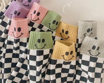 Chaussettes enfant Happy check